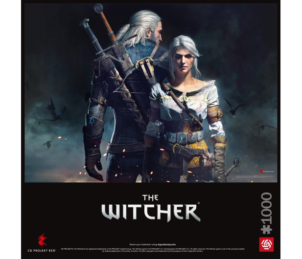 GOOD LOOT Gaming Puzzle: The Witcher (Wiedźmin): Geralt & Ciri Puzzles 1000 - 1068692 - zdjęcie 4